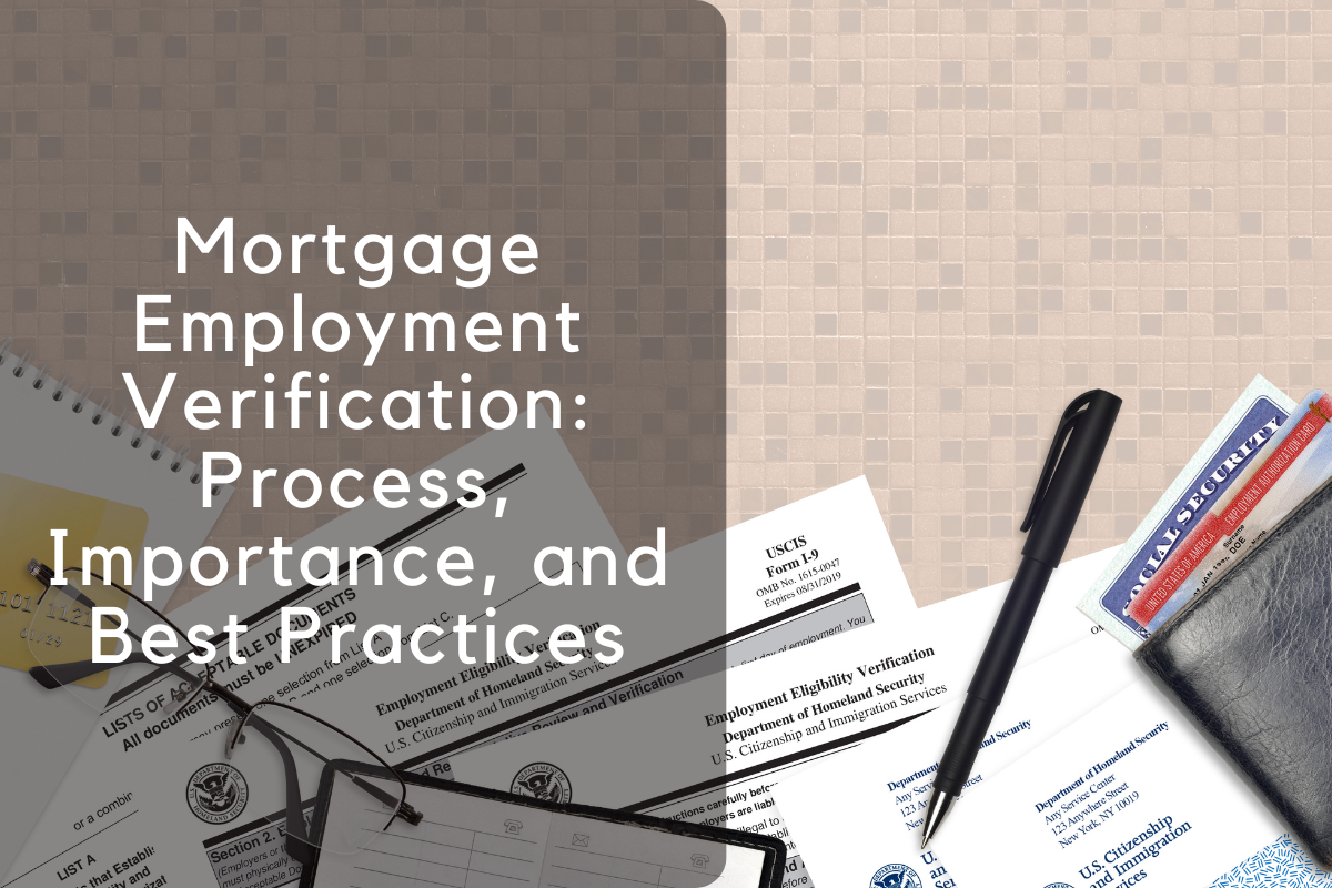 Mortgage Employment Verification