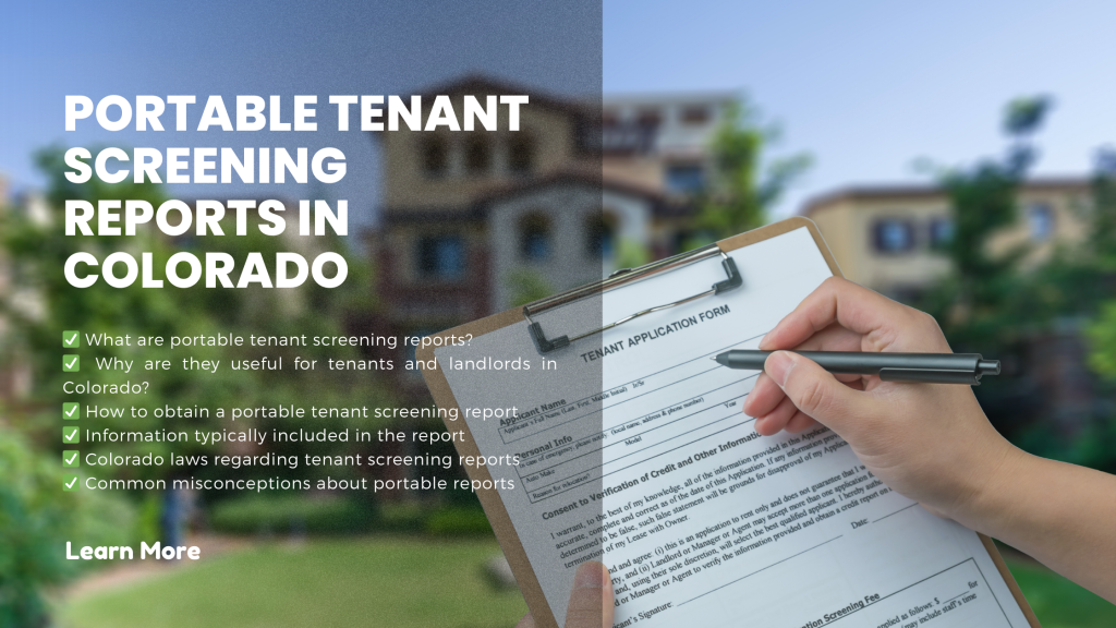 Portable Tenant Screening Reports in Colorado