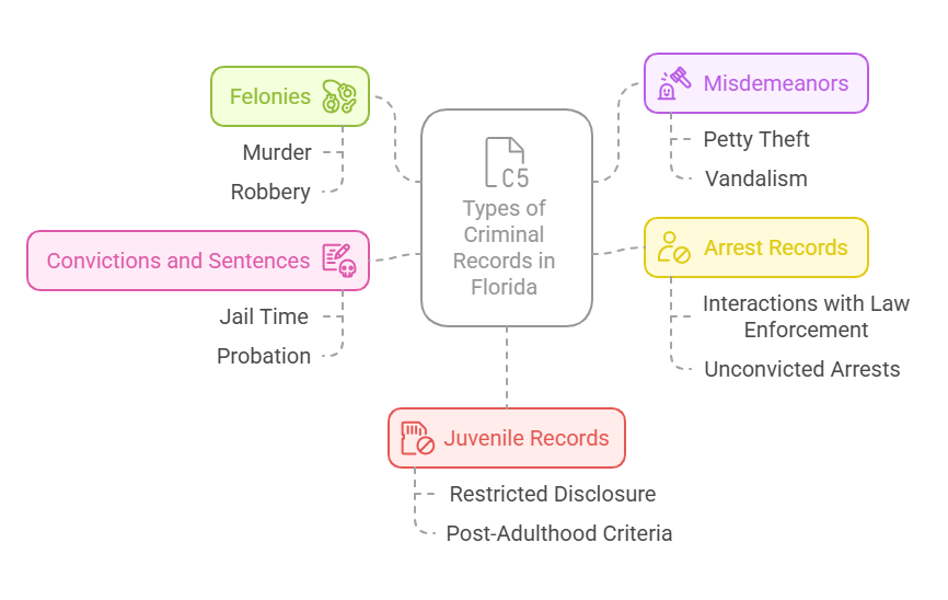 Types of Criminal Records in Florida