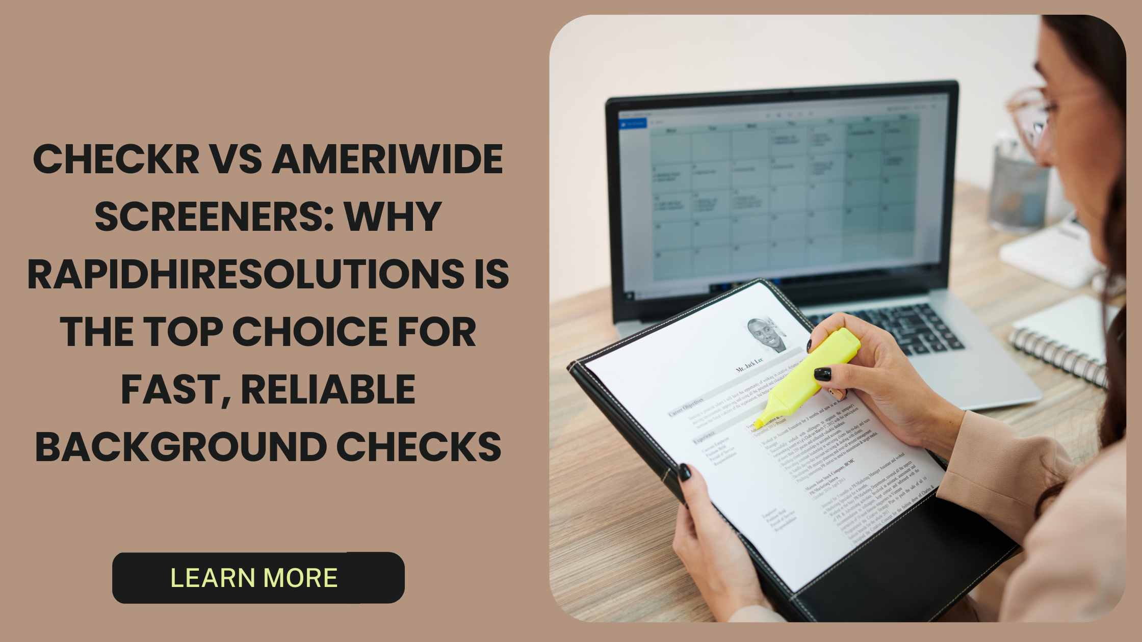 Choosing the Right Background Check Provider: Checkr vs. Ameriwide Screeners vs. RapidHireSolutions