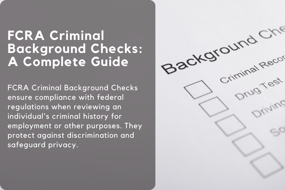 FCRA Criminal Background Checks